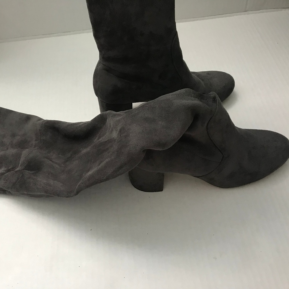 Charles Faux Suede Over The Knee Boots